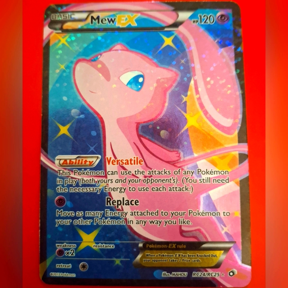 Mew Trading Card - Pink and Blue